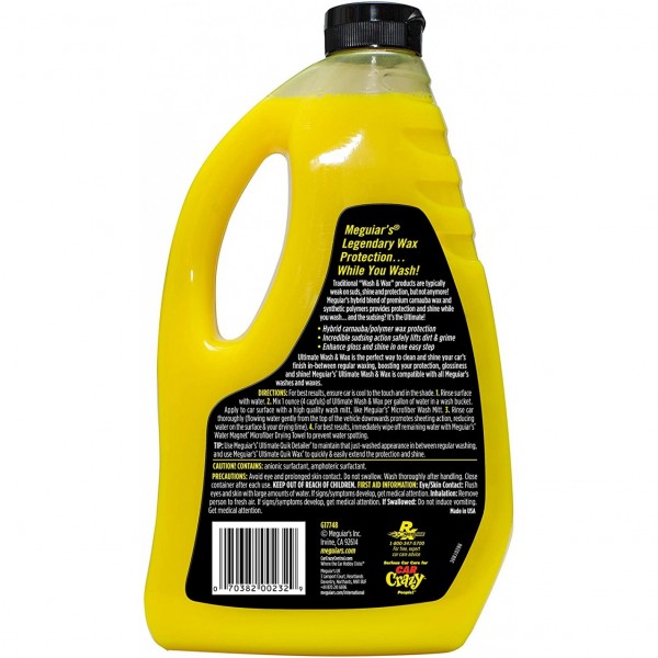 Meguiar's MG17748 Car Care ProductsUltimate Wash & Wax Champú de coche con cera