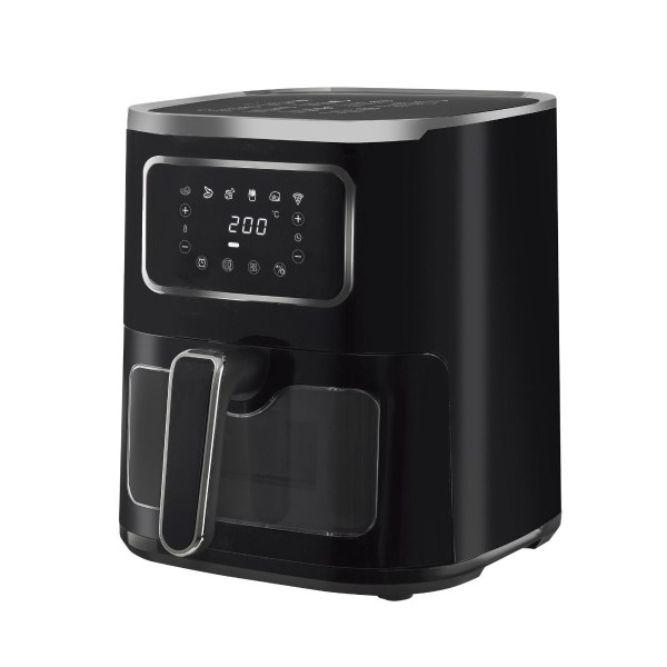 Freidora s/aceit dig. 5.0 l c/ven negra