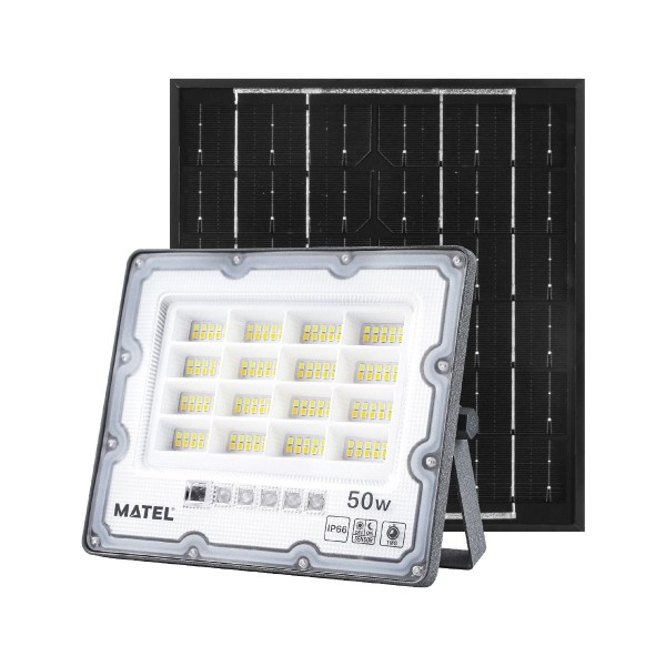 Proyector led solar ip65 gris  50w.3cct