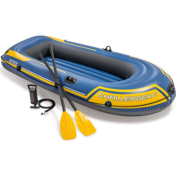 Barca challenger con 2 remos, 236 x 114 x 41 cm